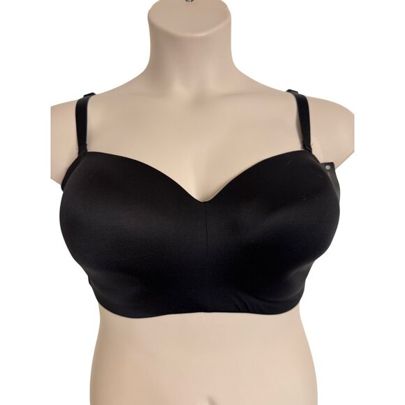 Wacoal Black Staying Power 38DDD Strapless Bra Black Style 854372 NWT Silicone P - Picture 6 of 6